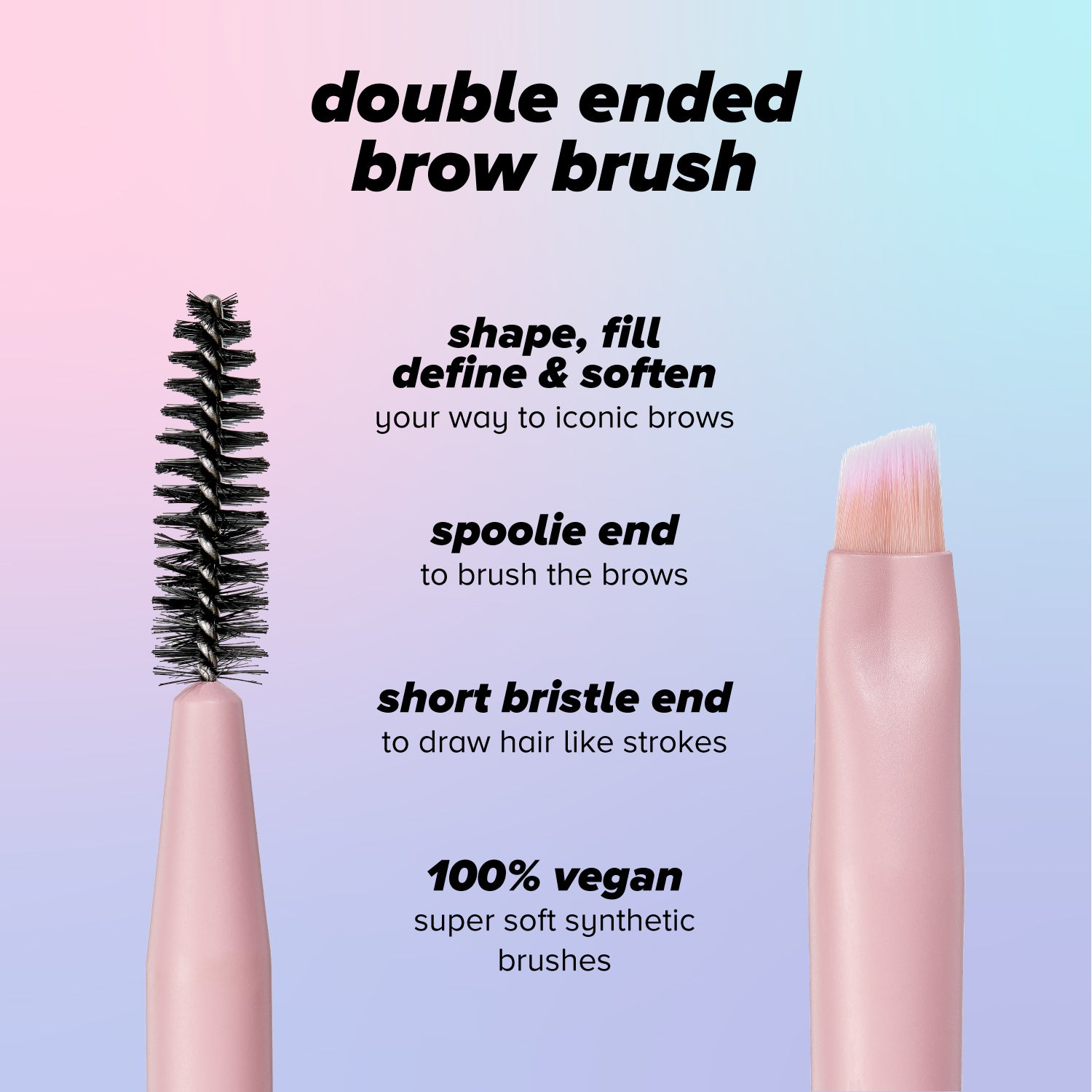 double ended brow brush