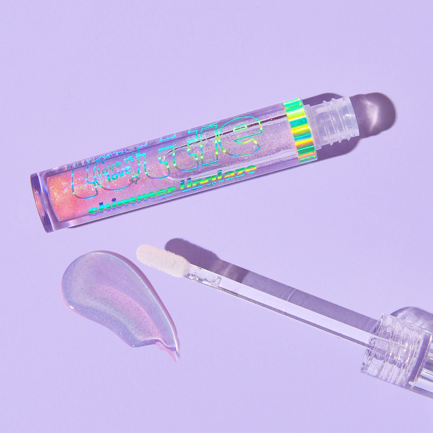 lottie shimmer lip glaze - be proud