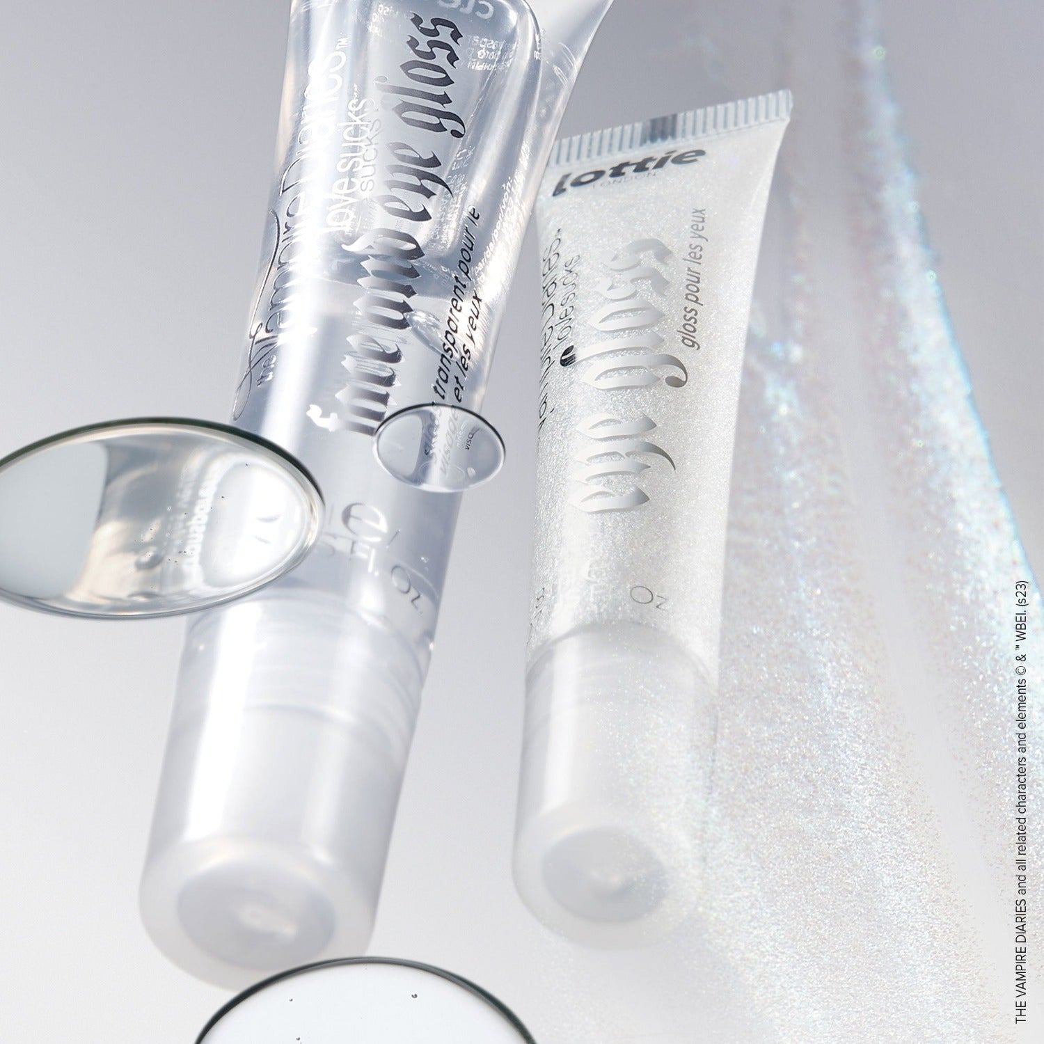 the vampire diaries x clear face & eye gloss