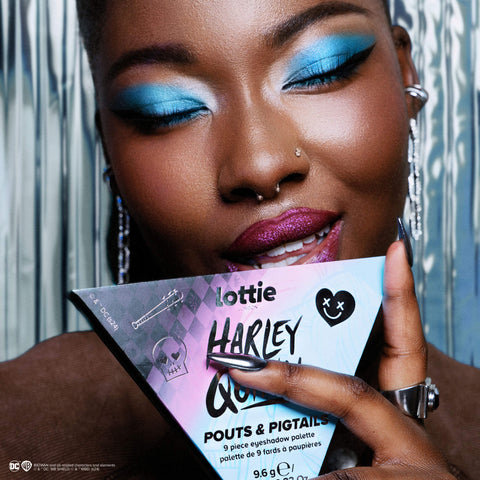 Harley Quinn Pouts & Pigtails Eyeshadow Diamond Palette product from Lottie