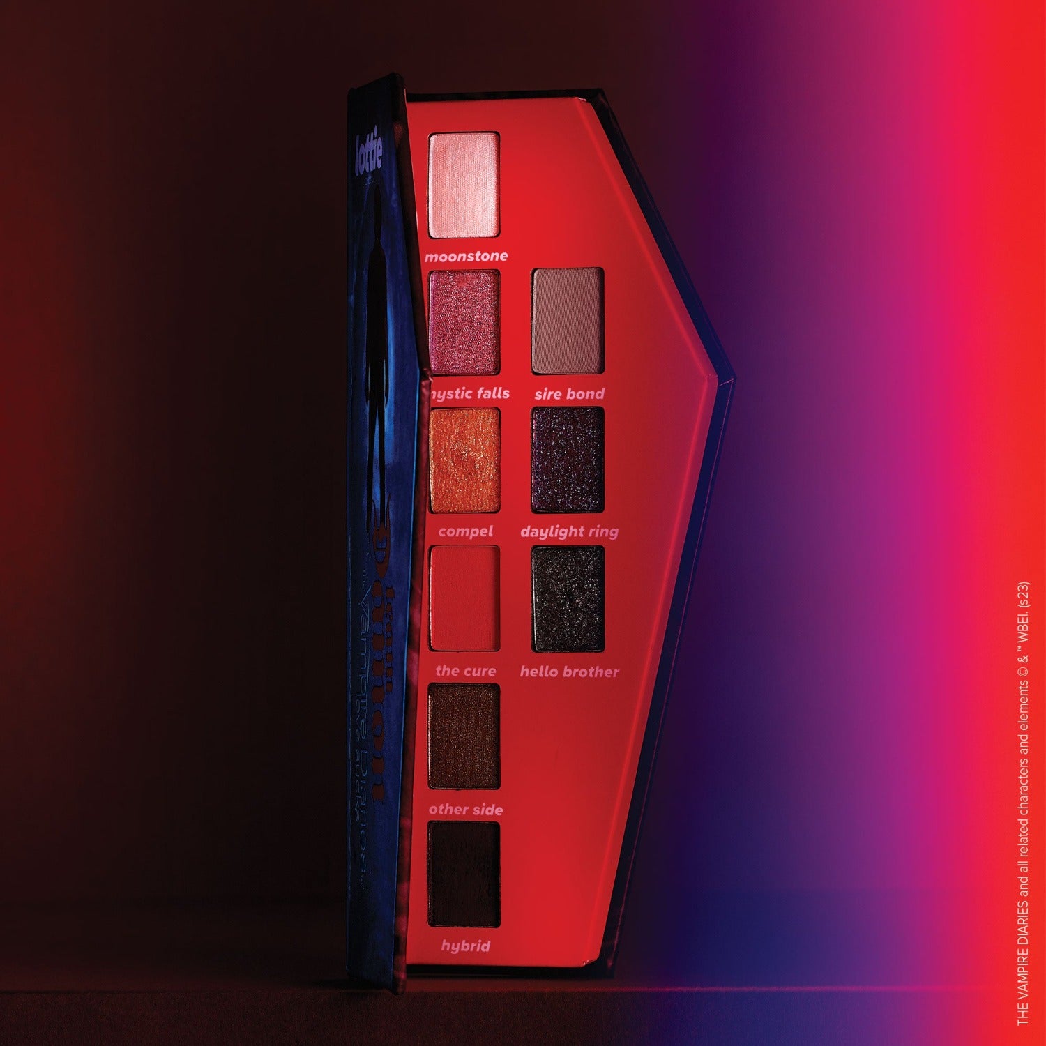 the vampire diaries x eyeshadow palette - team damon