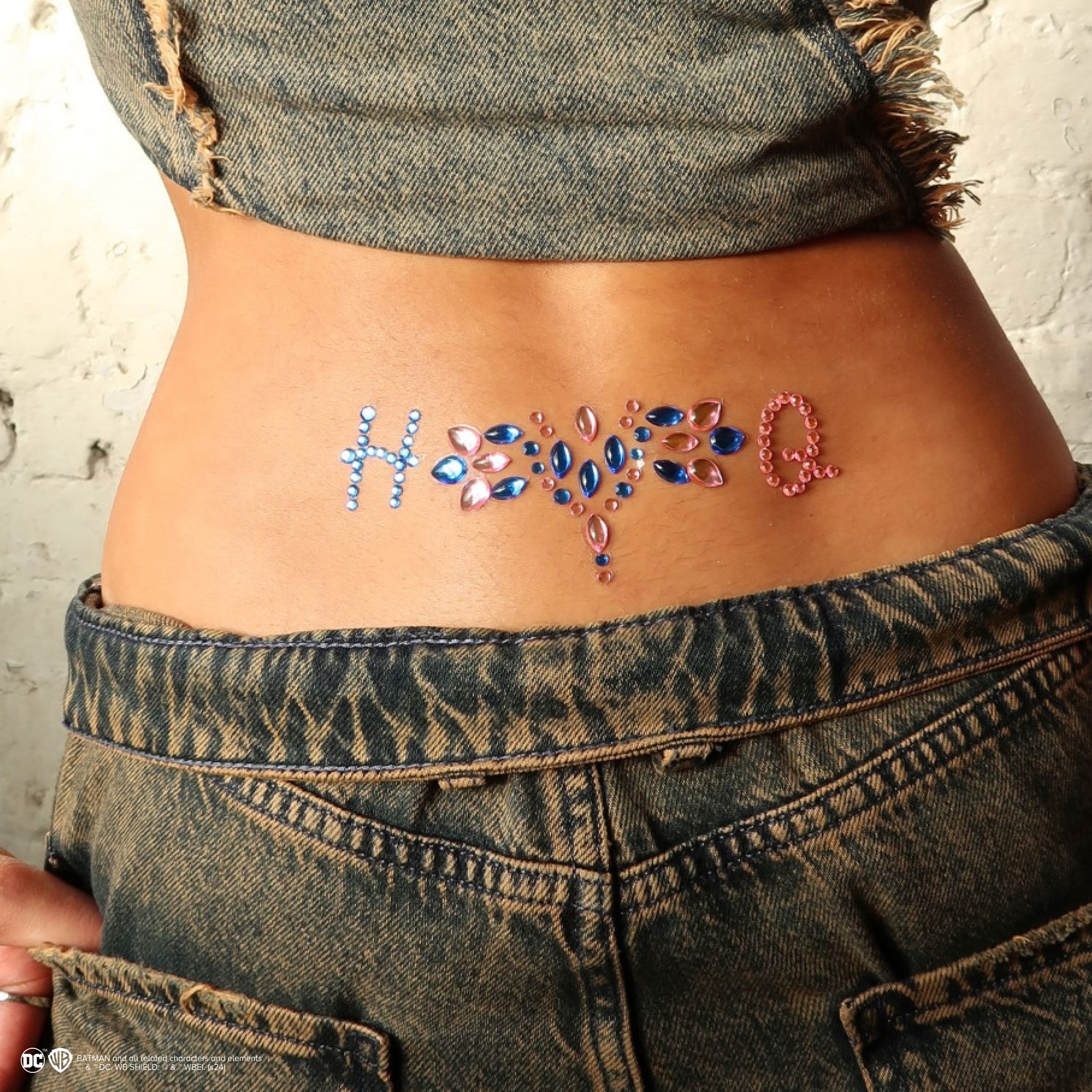 Harley Quinn Pouts & Pigtails Face & Body Gems