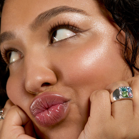 merry vibes serving silver stocking product from Lottie