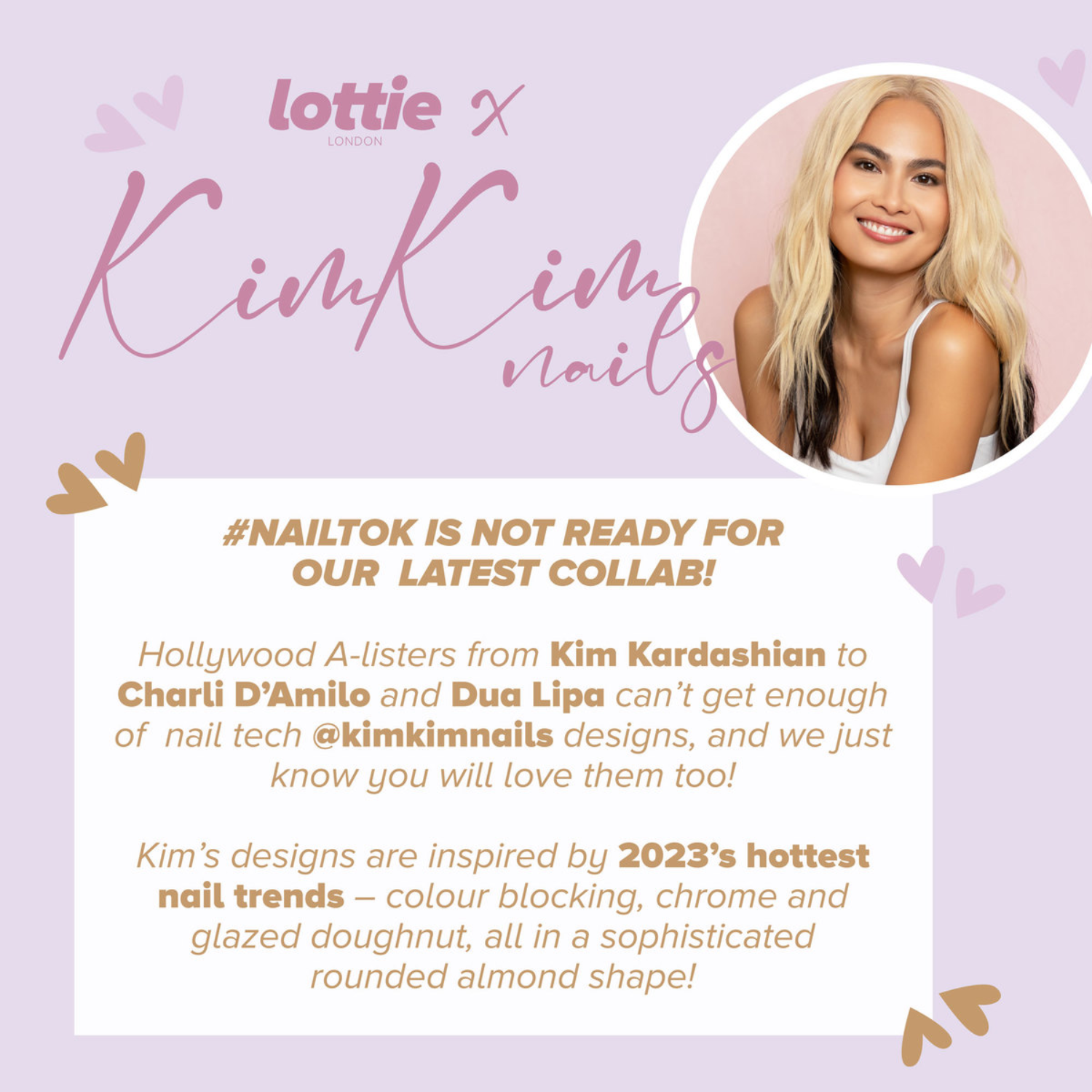 lottie x KimKim stay press'd- glazed and unfazed