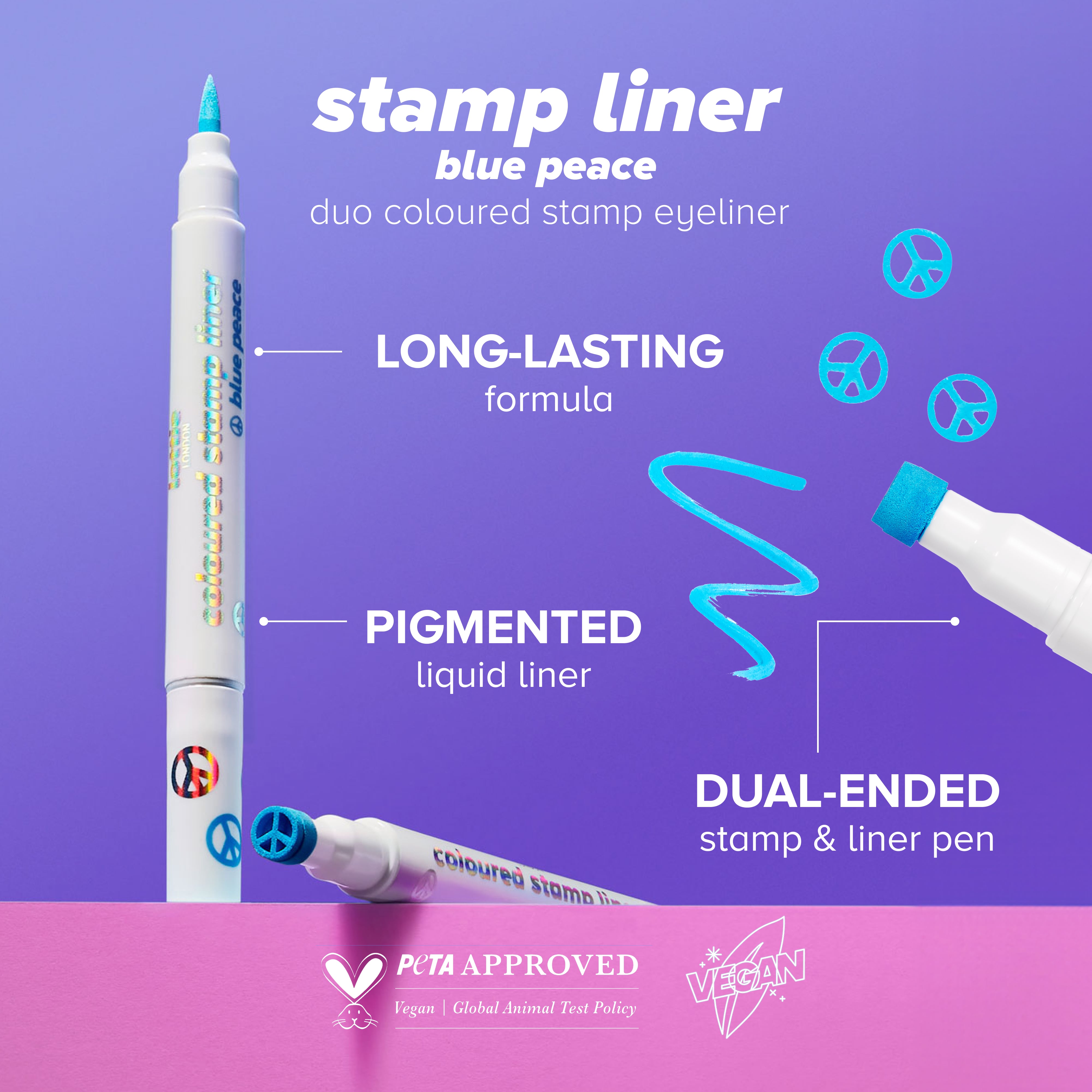 proud to be - blue peace stamp liner