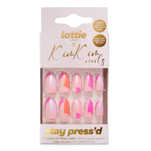 lottie x KimKim stay press'd- colour block party product from Lottie