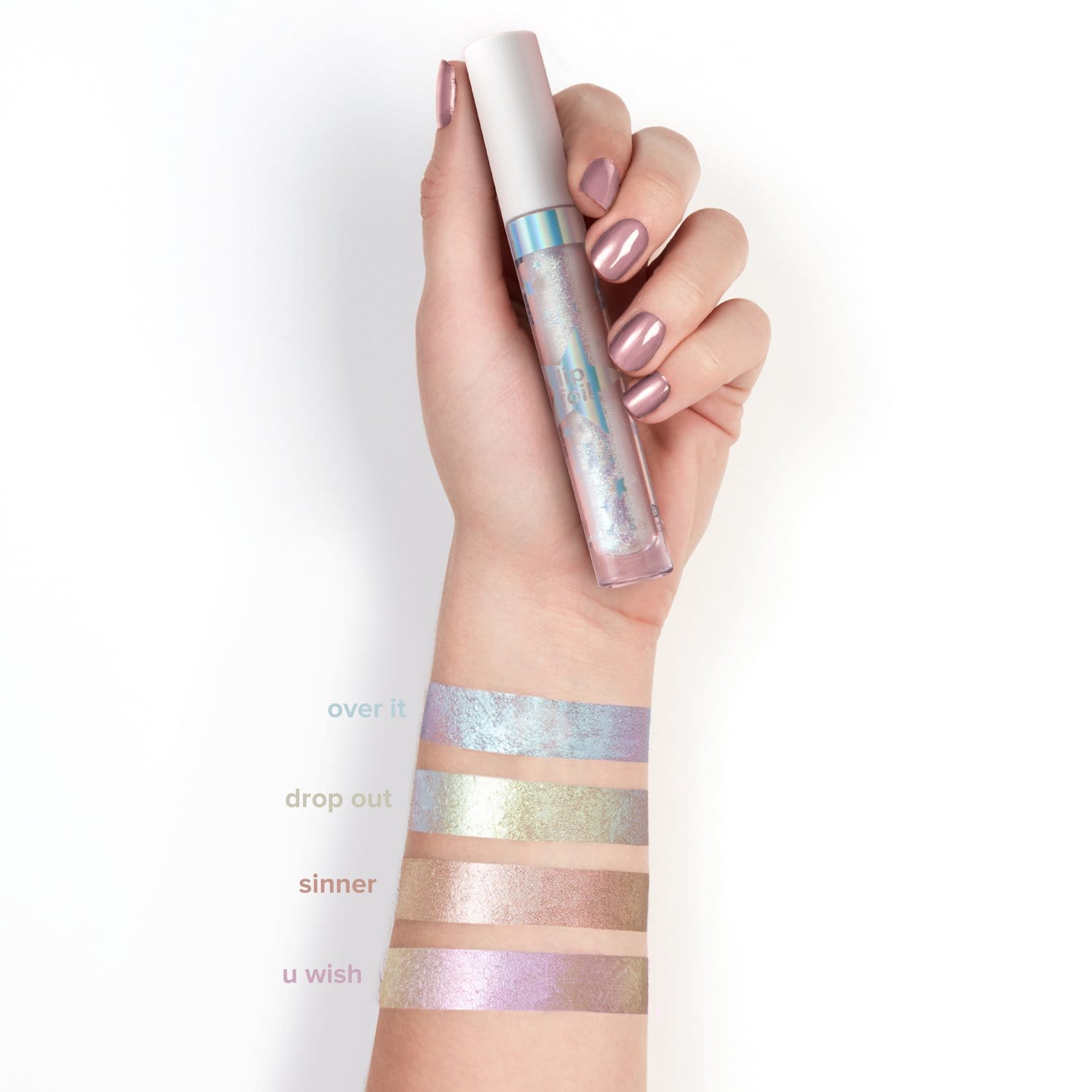 lip foil Makeup iridescent lip topper