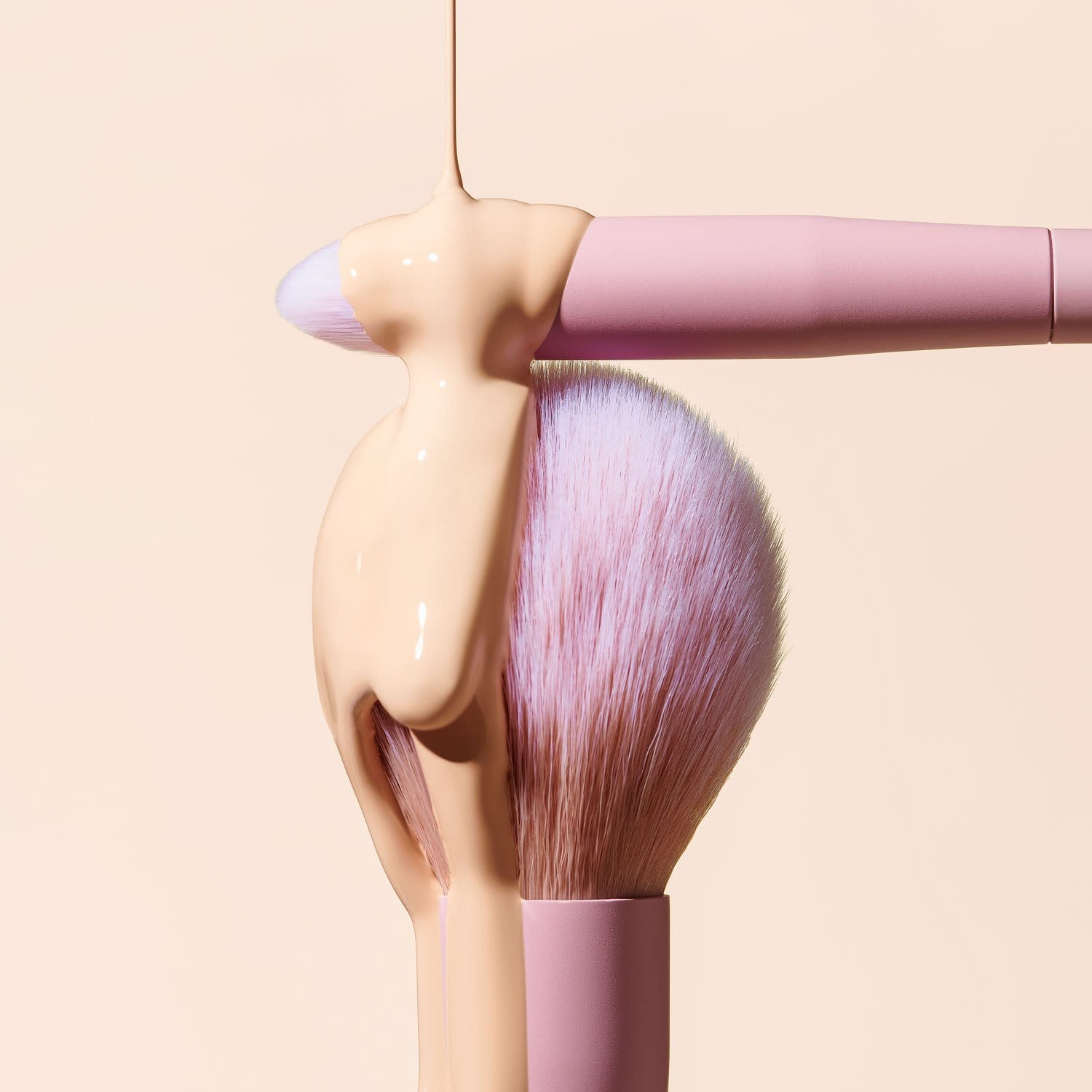 tapered bronzer brush lottie tools