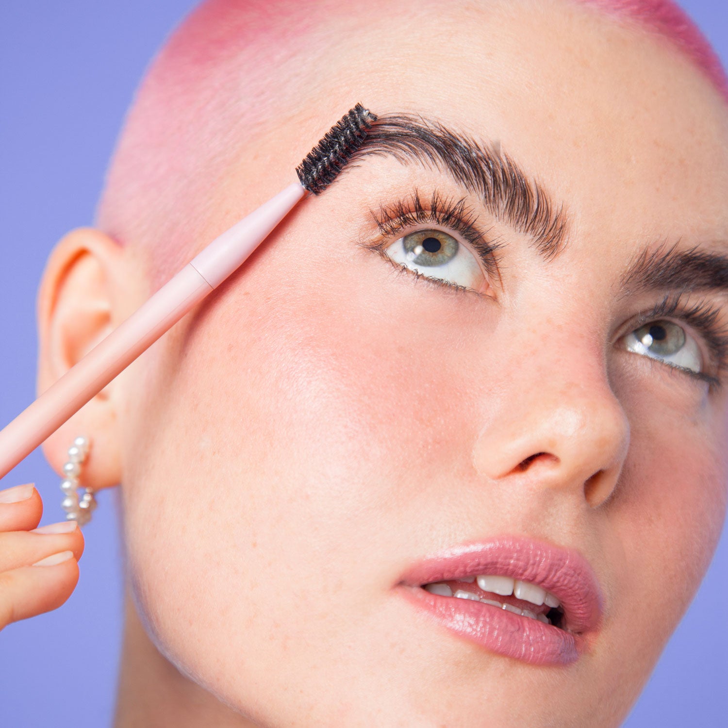 double ended brow brush