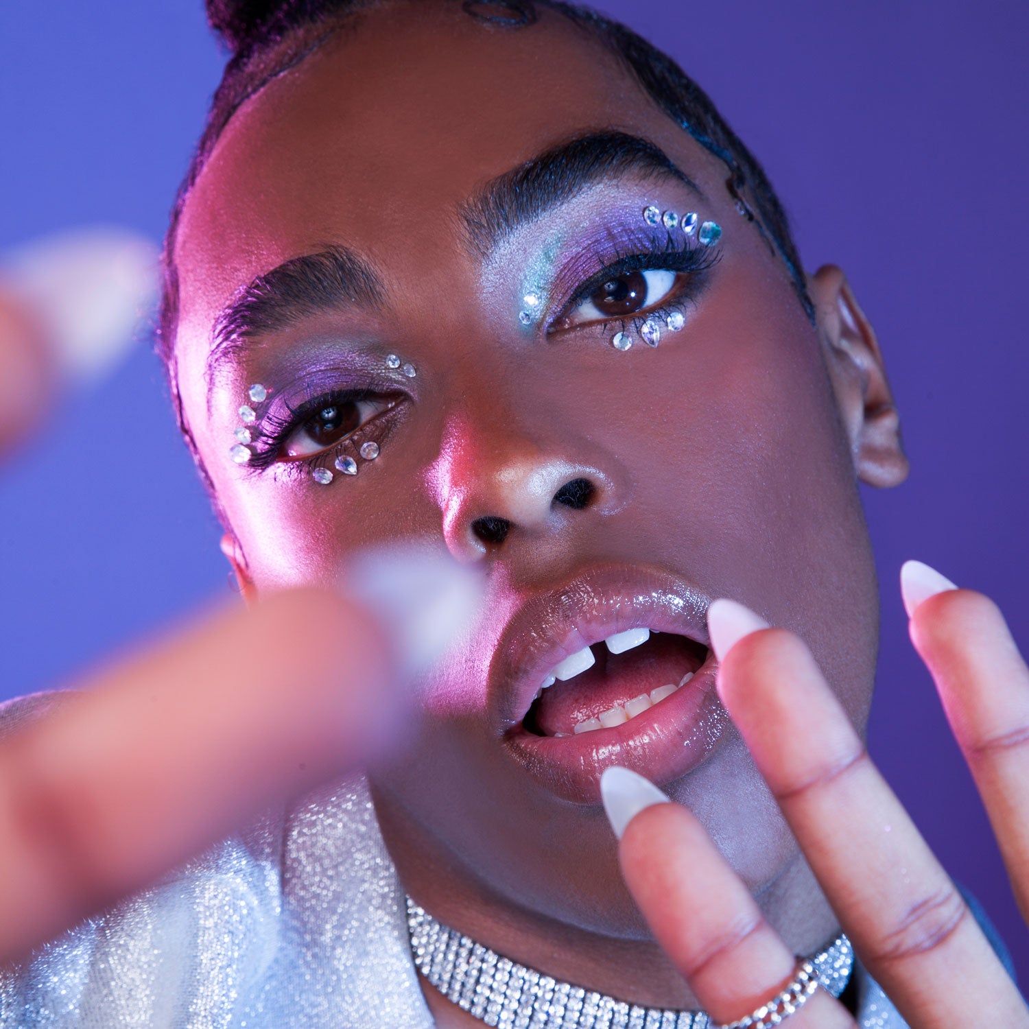 proud to be - iced out face gems