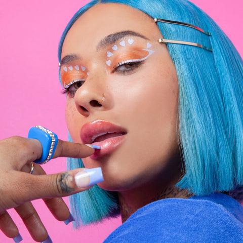 proud to be - lilac heart stamp liner product from Lottie