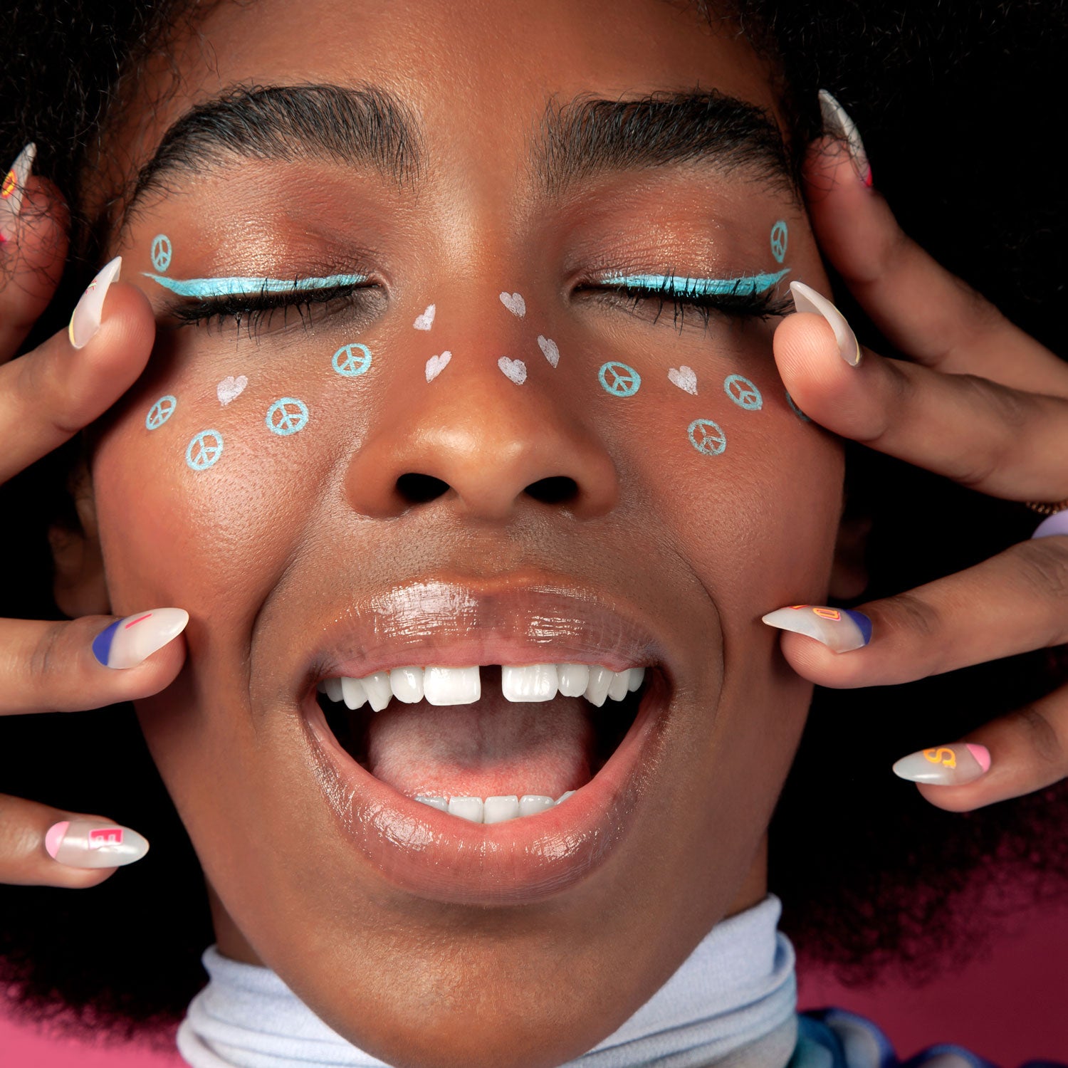 proud to be - blue peace stamp liner